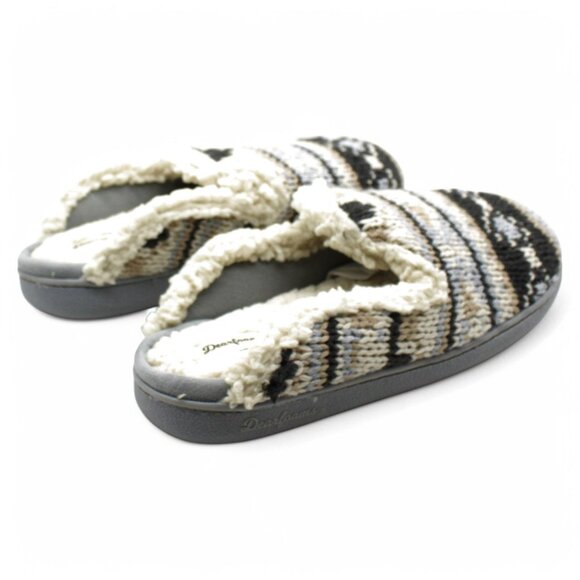 Dearfoams Women's Erin Fairisle Extended Tab Scuff Slipper - Picture 5 of 8